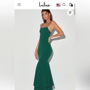 Lulus Hunter Green Formal Dress